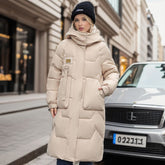 Elise β Womenβs Elegant Winter Coat with Removable Hood